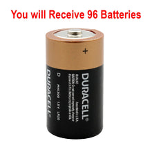 Load image into Gallery viewer, 96-Pack Duracell D Alkaline Battery Coppertop Wholesale Lot D8 x12 Exp:2028

