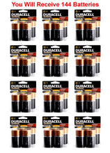 Load image into Gallery viewer, 144x Duracell Size D Battery 1.5V D4 Coppertop Alkaline LR20 FRESH USA, 36xD4
