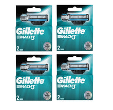 Load image into Gallery viewer, Gillette Mach3 Razor Blade Refill ,Manual Razor Men , 8 count (4 Packs of 2)

