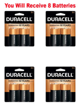 Load image into Gallery viewer, 8x Duracell Size D Coppertop USA Batteries Duralock Alkaline FRESH (4pks x D2)
