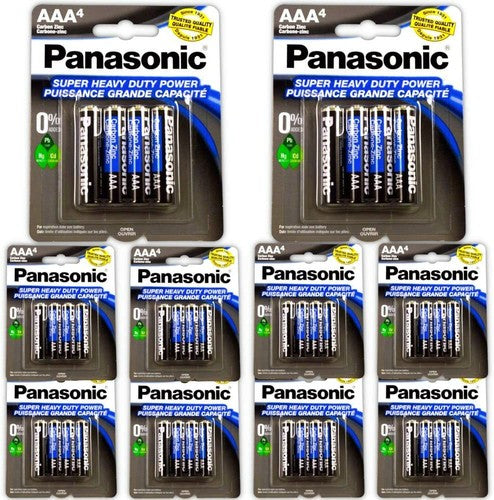 40pc Panasonic AAA Batteries Super Heavy Duty Power Carbon Zinc Triple A Battery