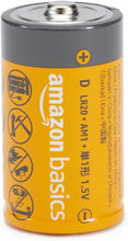 Load image into Gallery viewer, 24-Pack Amazon Basics D Cell Alkaline All-Purpose Batteries 1.5 Volt
