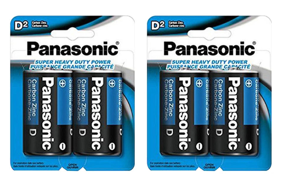 96x Panasonic Size D Batteries 1.5V Heavy Duty Wholesale Lot D2 x 48