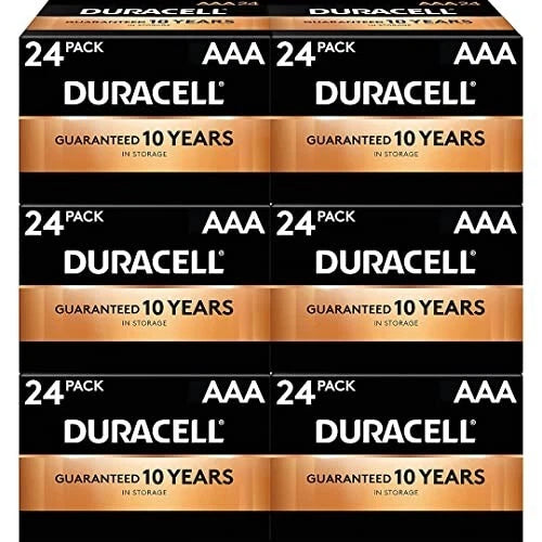 DURACELL MN2400BKD CopperTop Alkaline Batteries, AAA, 144/CT