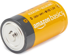 Load image into Gallery viewer, 24-Pack Amazon Basics D Cell Alkaline All-Purpose Batteries 1.5 Volt
