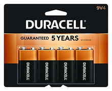 Load image into Gallery viewer, Duracell - CopperTop 9V Alkaline Batteries - 9 Volt battery - 4 count
