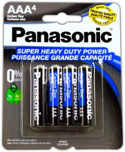 Load image into Gallery viewer, 40pc Panasonic AAA Batteries Super Heavy Duty Power Carbon Zinc Triple A Battery
