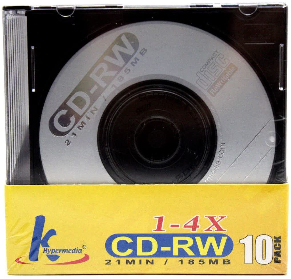 Mini CD-R Rewritable 21min 185mb 8cm CDR CD Blank Compact Disc + Jewel Case