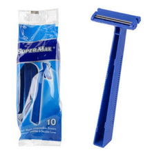 Load image into Gallery viewer, Super Max Men&#39;s Disposable Razors Twin Blade Shavers  (10pk x 20= 200 Razors)
