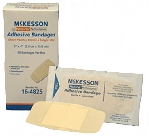 McKesson Performance Brand Adhesive Bandage Sheer Patch 2