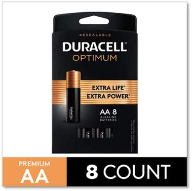 Duracell AA Optimum Battery 8 pack