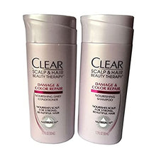Load image into Gallery viewer, Clear Travel Size Shampoo + Conditioner, 1.7oz - 3 Sets (6 Bottles)
