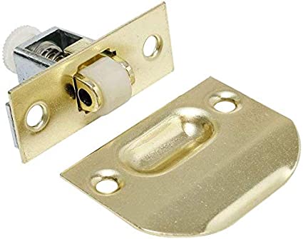 Litepak Adjustable Roller Catch - 1 Pack, Brass Plated