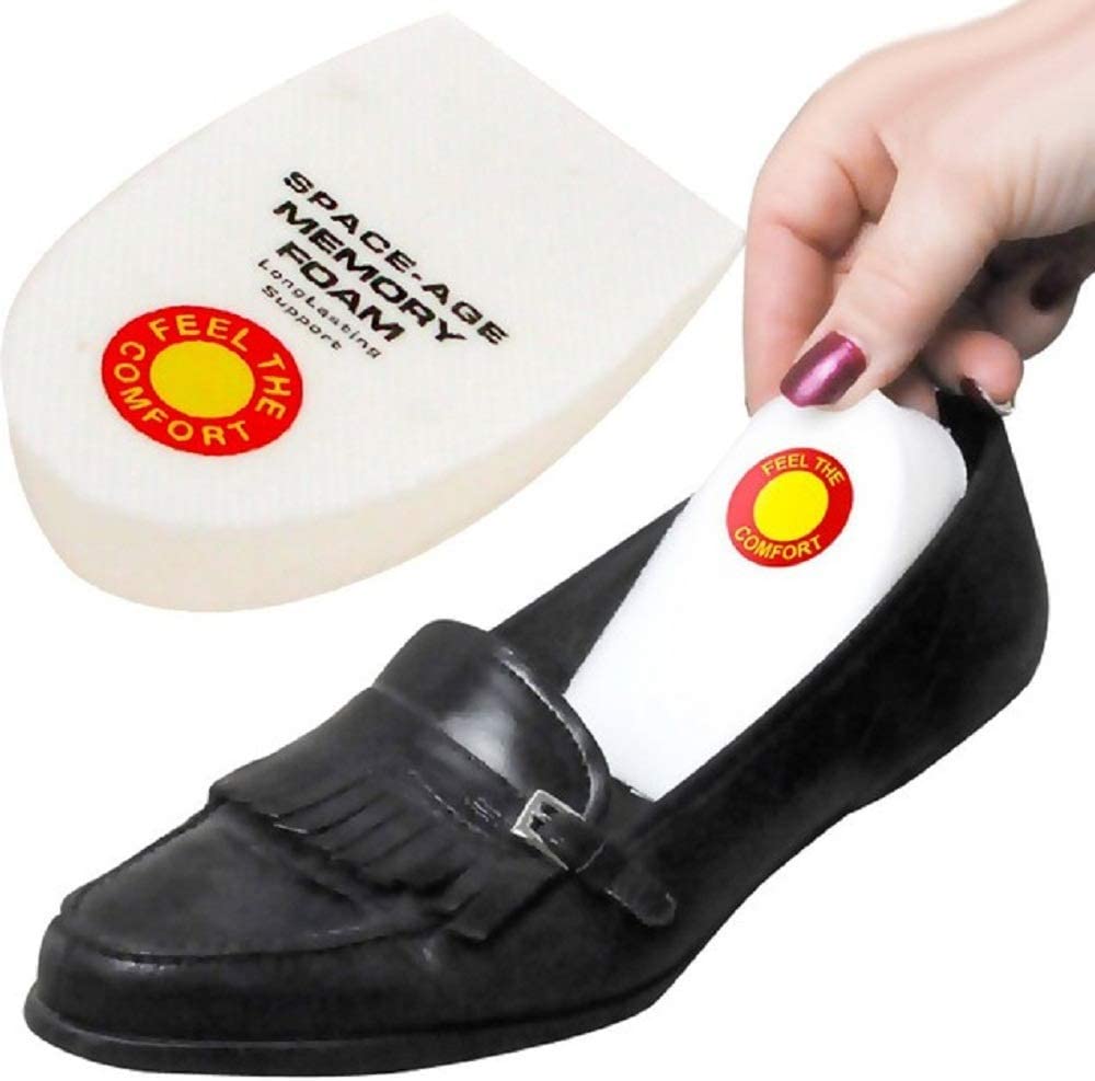 Comfort Pedic Memory Foam Heel Cushions Foot Pain Relief Shoe Inserts 21SUPPLY