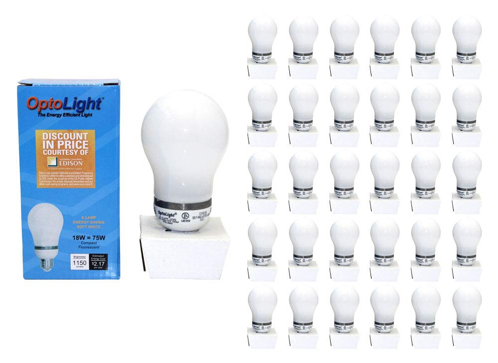 18W CFL Light Bulb 2700K Warm White 75 Watt Equivalent (50-Pack)