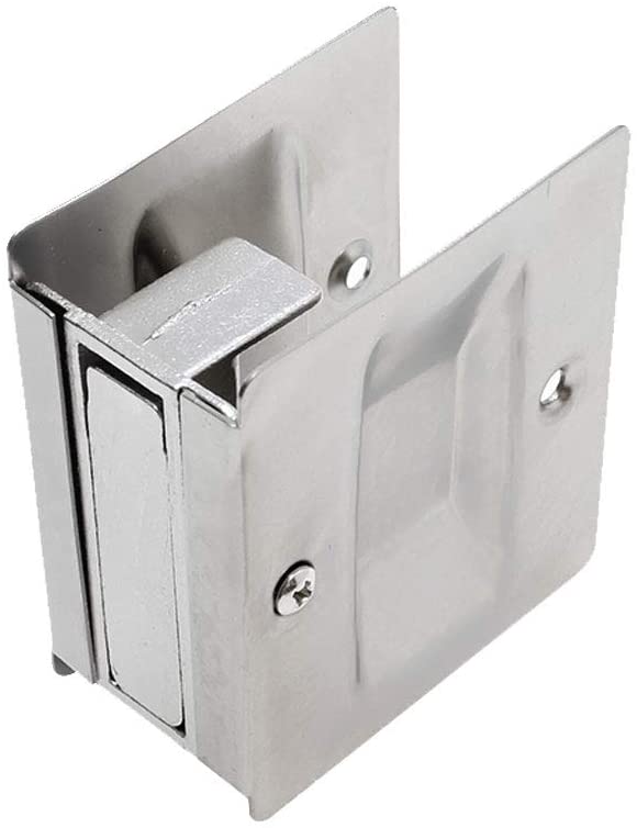 Litepak Pocket Door Pull Privacy Sliding Elegant Easy Install w Screws (1 Pack, Satin Nickel)