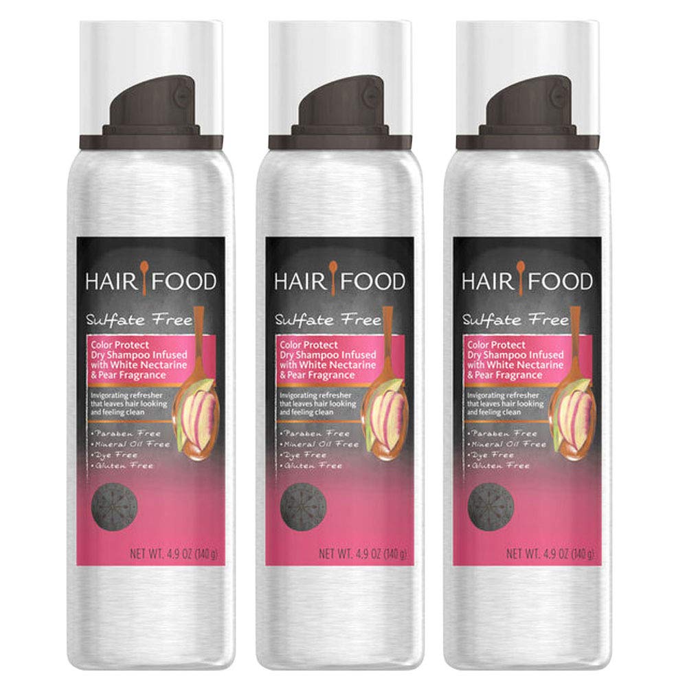 Hair Food Dry Shampoo White Nectarine & Pear 4.9 oz, 3 Pack