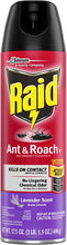 Load image into Gallery viewer, Raid Ant &amp; Roach Killer Spray For Listed Bugs, Keeps Killing for Weeks, Lavender Scent, 17.5 oz
