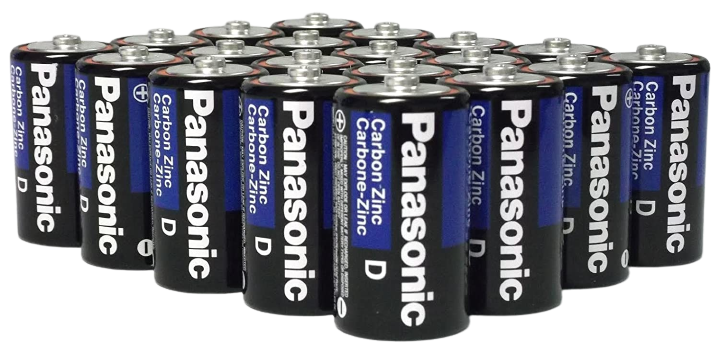 Panasonic Super Heavy Duty D Batteries 96 Pack