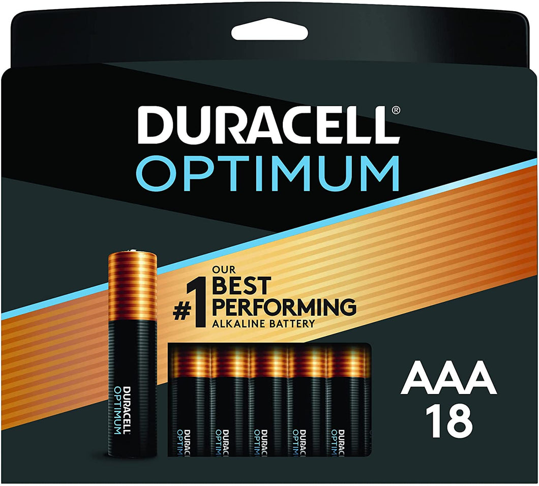 Duracell Optimum AAA Batteries, 18 Count