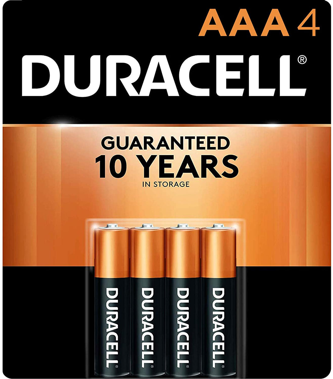 Duracell CopperTop AAA Alkaline Batteries 4 Count
