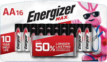 Load image into Gallery viewer, Energizer AA Batteries, Max Alkaline 16 Count
