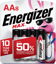 Load image into Gallery viewer, Energizer AA Batteries Max Alkaline Battery 8 Count
