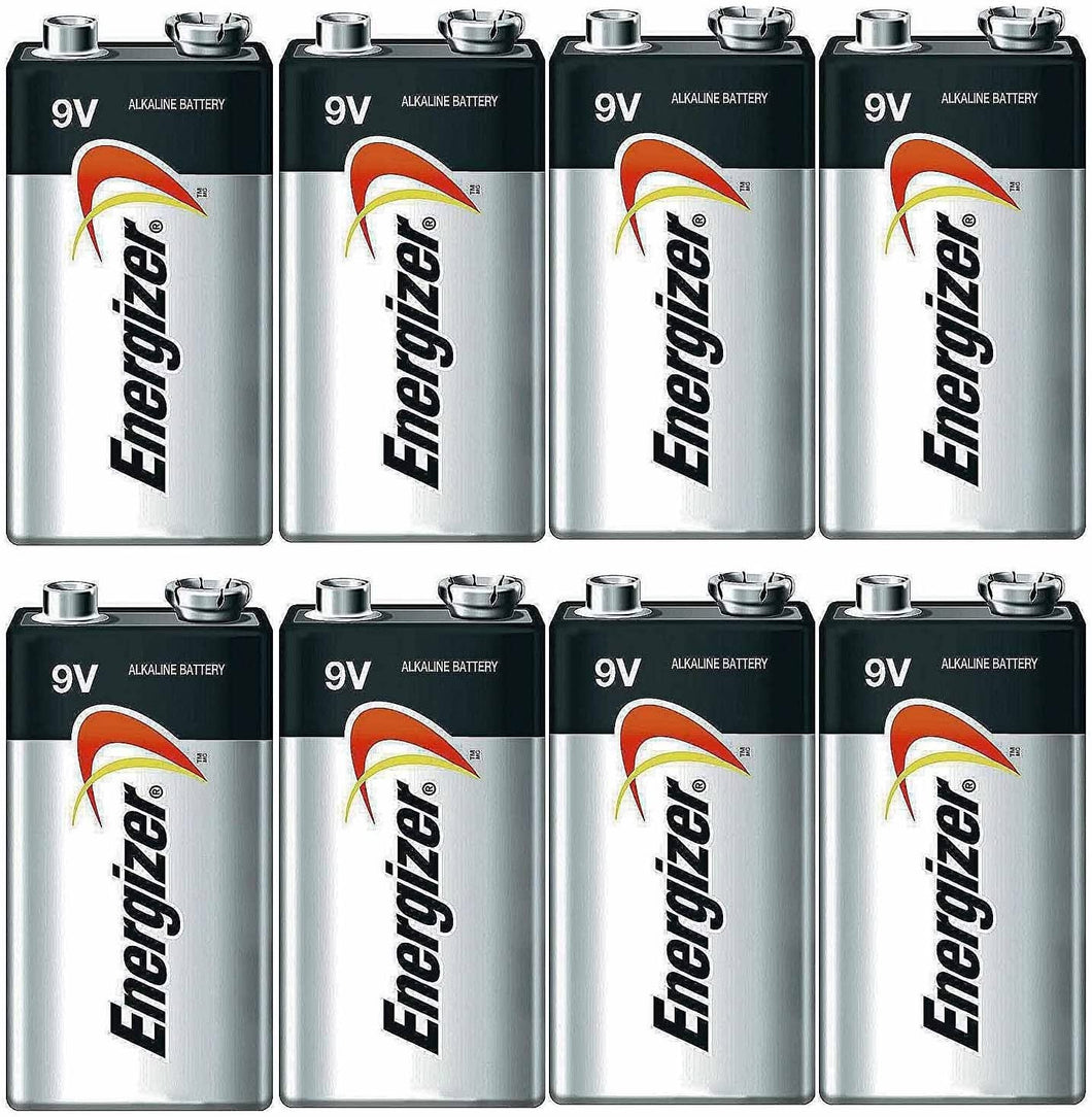 Energizer 9V Battery, Alkaline - 8 Count