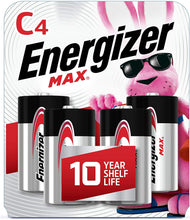 Load image into Gallery viewer, Energizer Max C Batteries Premium Alkaline 4 Count
