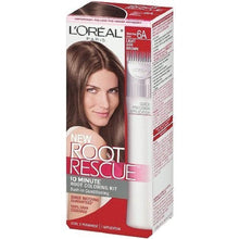 Load image into Gallery viewer, L&#39;Oreal Paris Root Rescue Coloring Kit 6A Light Ash Brown (2 pack)
